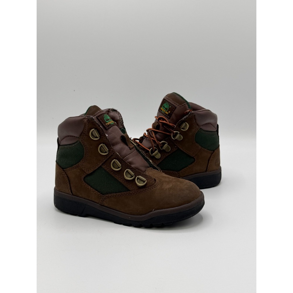 Timberland 6 Inch Field Boot Brown Green 44892 Toddler Size 12 No Box
